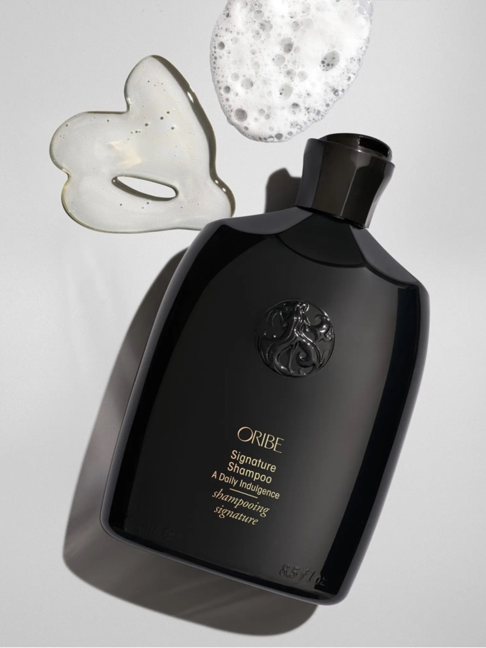 ORIBE Empty Black Signature Shampoo Bottle for Staging
